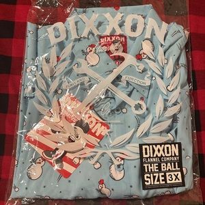 NWT DIXXON “The Ball” Short Sleeve Shirt